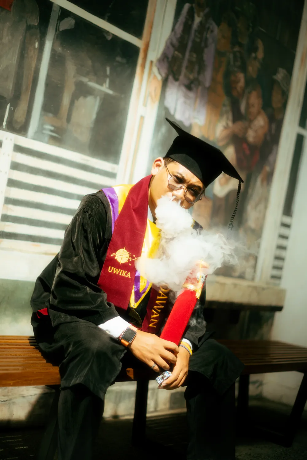 Candid graduation moment, Widya Kartika University Surabaya — Widya Kartika graduation photographer